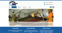 Desktop Screenshot of amsmarine.co.in